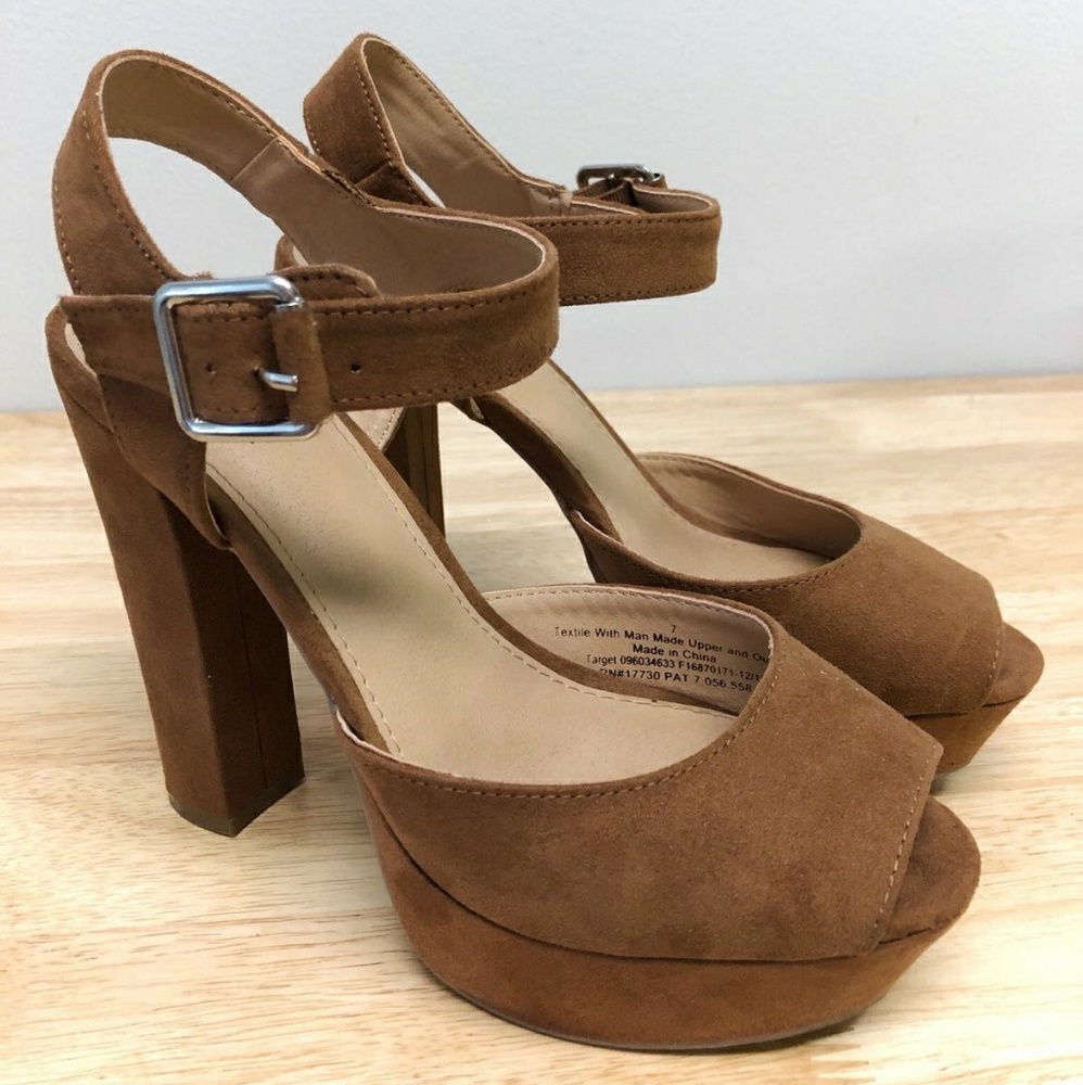 Mossimo Supply Co. Platform strap heels